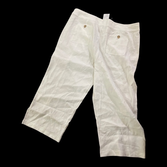 J Jill Plus size linen crop pants - Picture 2 of 3
